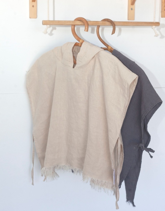 Anchor & Arrow - Linen Hooded Poncho Towel