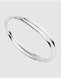 Najo - Duet Silver Bangle (65mm)