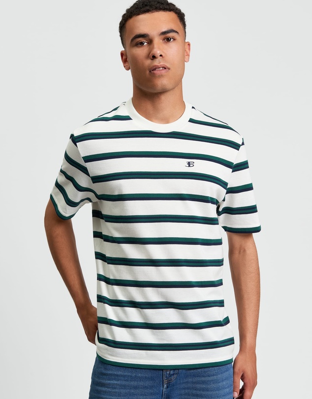 Ben Sherman - Textured Stripe Tee