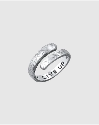 Haze & Glory - ICONIC EXCLUSIVE - Ring Men - Never Give Up - 925 Sterling Silver