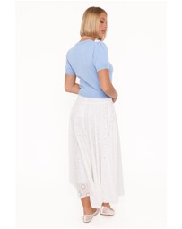 Petal & Pup - Varia Eyelet Maxi Skirt - White