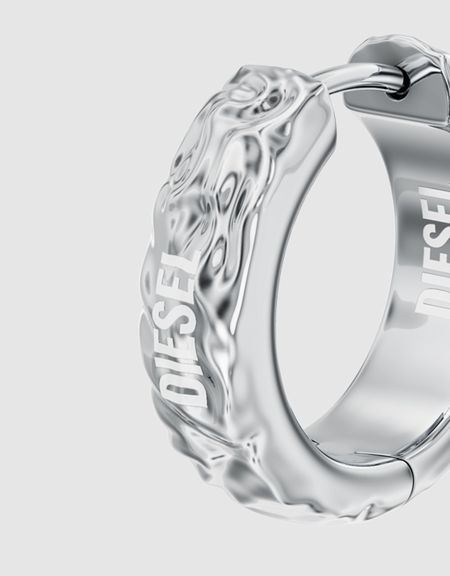 Diesel - Diesel Font Silver Earring