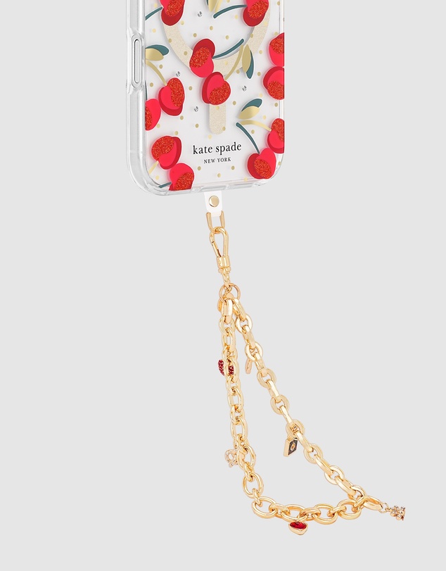 Kate Spade - Kate Spade Cherry Dot MagSafe Charm Bundle for iPhone 17 Pro Max