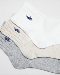 Polo Ralph Lauren - 3-Pack New One Point Rib Crew Socks Gift Set