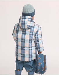 Crywolf - REVERSIBLE ECO-PUFFER Blue Plaid