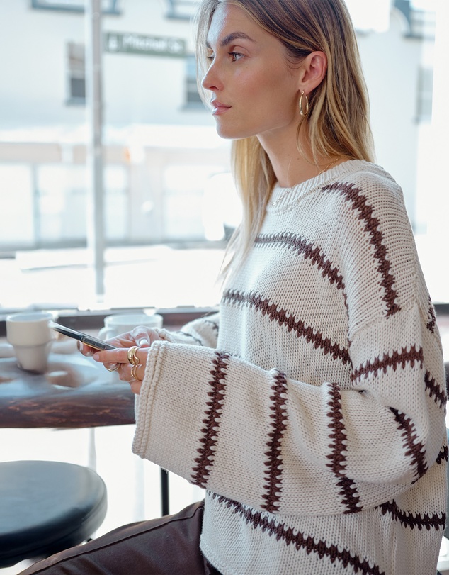 Ceres Life - Lila Oversized Knit Crew