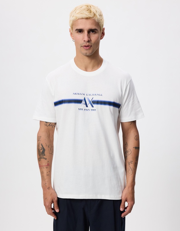 Armani Exchange - Front Logo Stripe T-Shirt