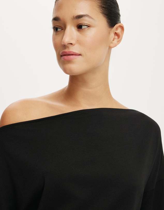 Cotton On - Sage Off Shoulder Long Sleeve