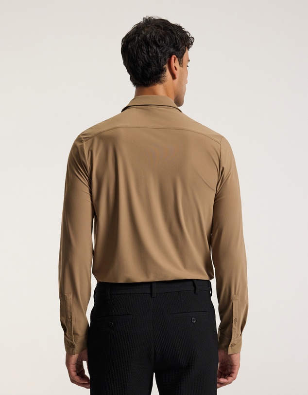 Calibre - Performance Long Sleeve Shirt Camel