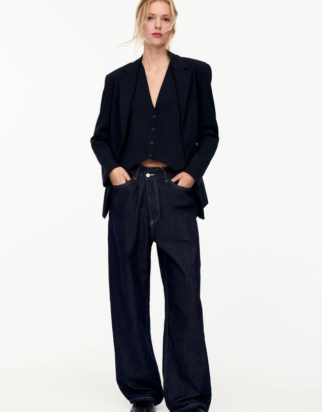 Pull&Bear - Super Baggy Jeans With Crossover Waistband