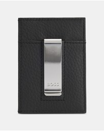 BOSS - Crosstown Grained Leather Card Holder