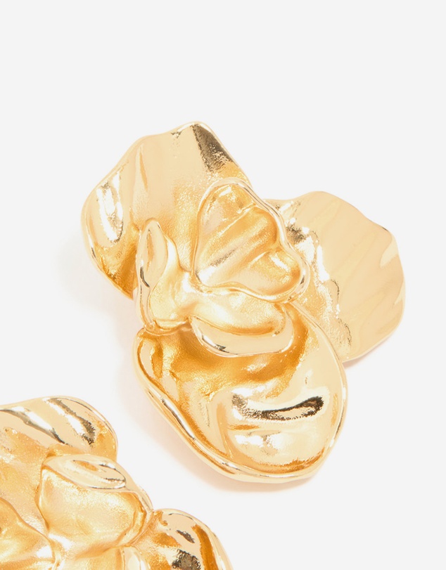 Lovisa - Waterproof Gold Plated Stainless Steel Statement Flower Stud Earrings