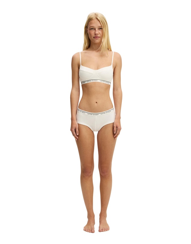 Cotton On Body - Branded Cotton Balconette Bralette