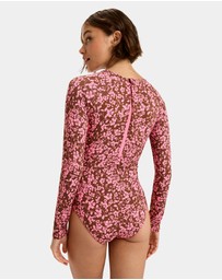 Roxy - Womens Kerlina Long Sleeve Onesie Rash Vest