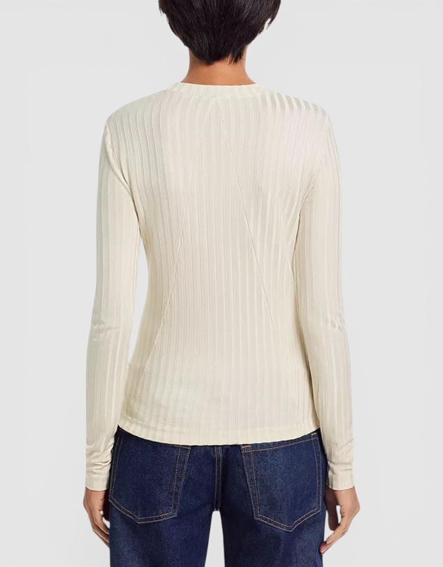 rag & bone - Natalia Long Sleeve Ribbed Shirt