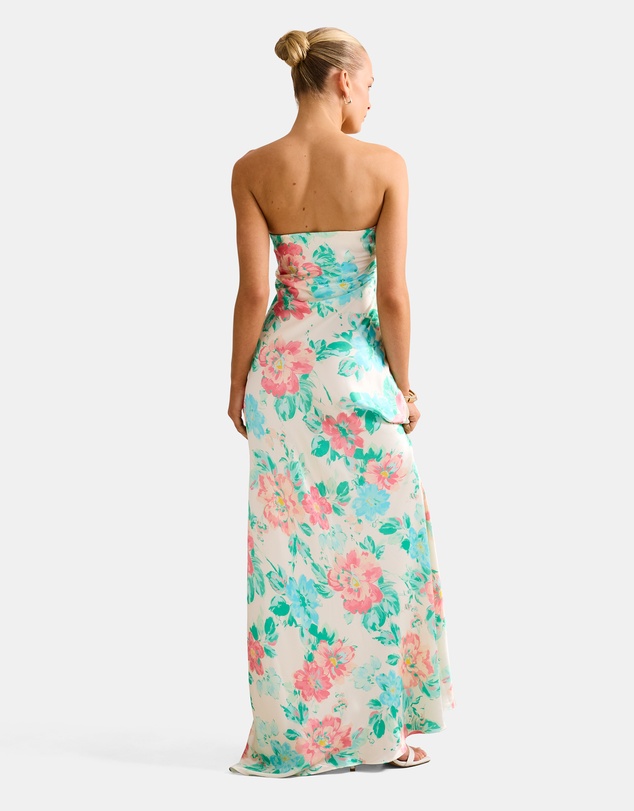 Forever New - Kai Strapless Satin Maxi Dress