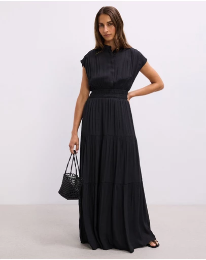 The Fated - Della Gathered Maxi Dress
