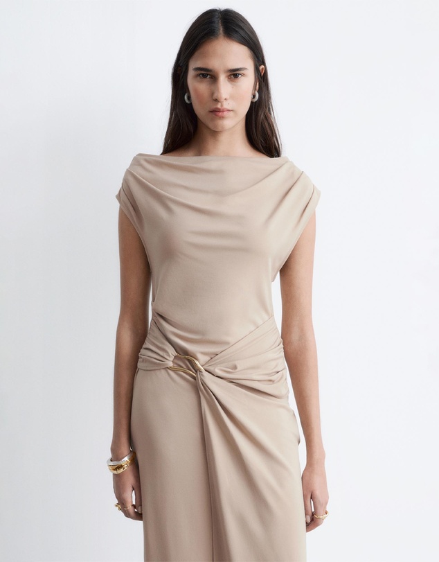& Other Stories - Draped Midi Dress