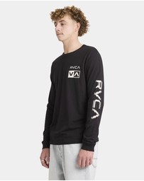 RVCA - Mens Big RVCA Glitch Long Sleeve T-Shirt