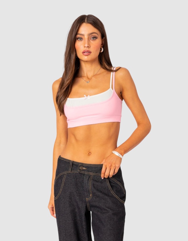 EDIKTED - Gracie layered bra top
