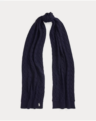 Polo Ralph Lauren - Cable-Knit Cotton Scarf