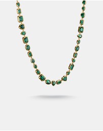 THOMAS SABO - THOMAS SABO Elyndra Necklace with Green Stones