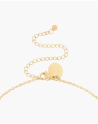 Lovisa - Waterproof Gold Plated Stainless Steel Disc Chain Y-Necklace