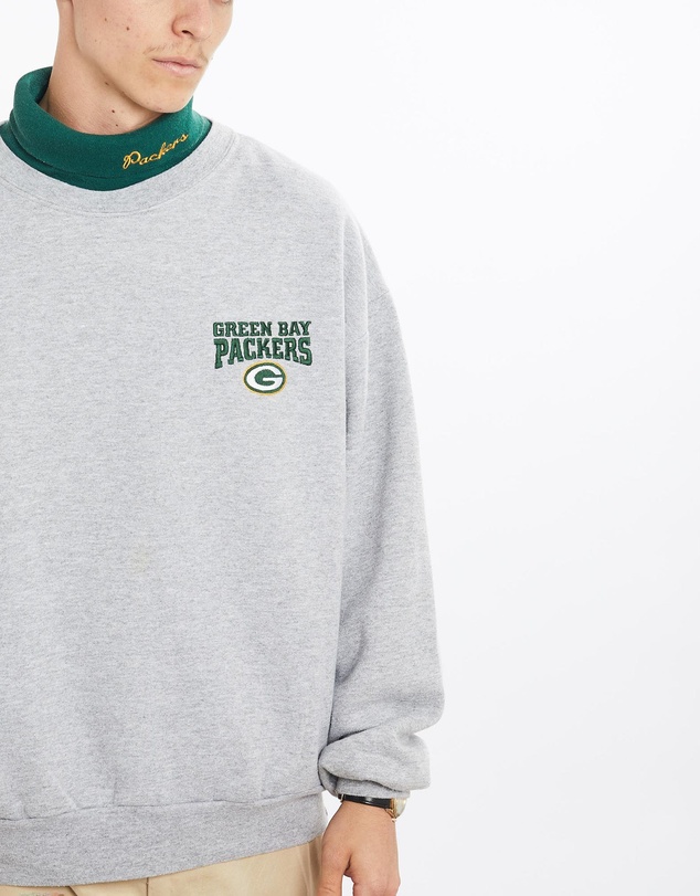 Vintage by The Real Deal - Pre Loved - Vintage NFL Green Bay Packers Turtle Neck Sweatshirt