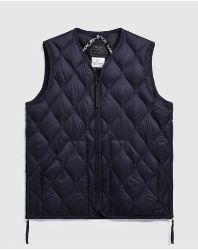 TAION - Military V-Neck W-Zip Down Soft Shell Vest