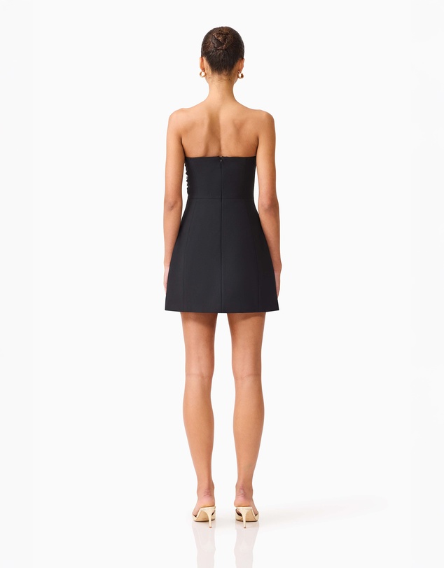 Elliatt - Mira Strapless Mini Dress in Black