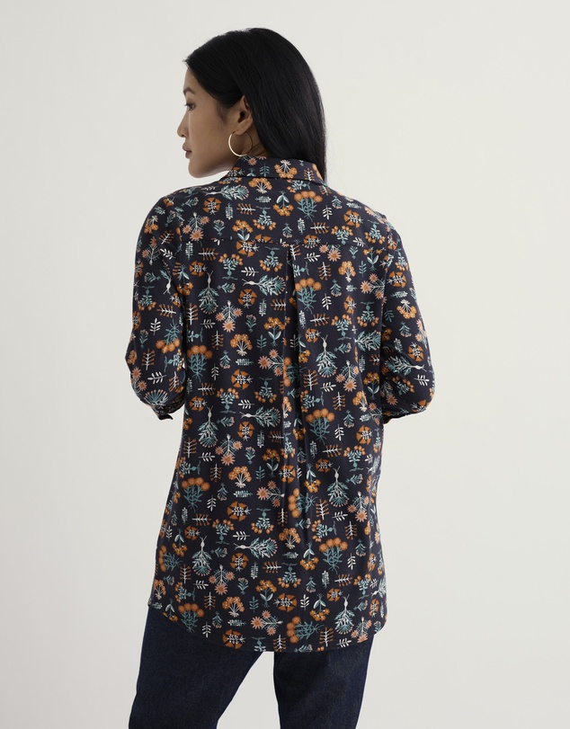Seasalt - Dove Plant 3/4 Sleeve Tunic