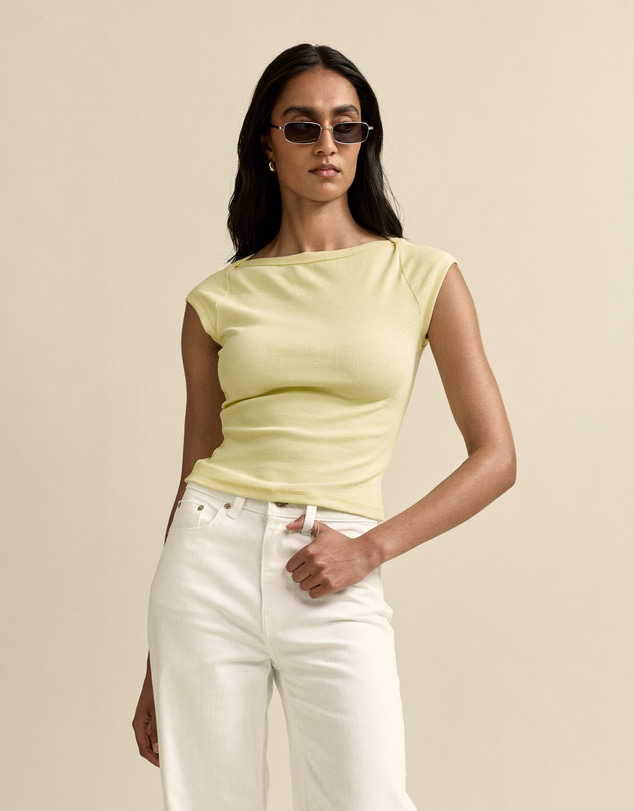MVN - Ribbed Boatneck Top