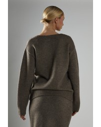 Glamorous - V-neck Cable Knit Jumper