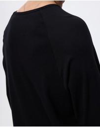 Surrounded By Ghosts - The Nadorite Rib Knit Raglan Long Sleeve T-Shirt