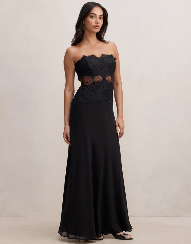 Forever New - Amity Lace Corset Sheer Maxi Dress