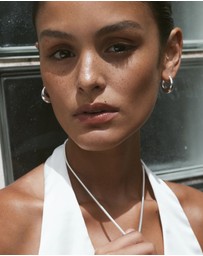 SAINT VALENTINE - Positano Large Hoops - Silver