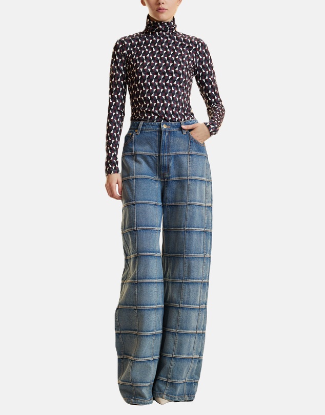 Cynthia Rowley - Turtle Neck Lycra Top