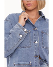 Petal & Pup - Remy Denim Utility Jacket - Medium Wash