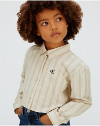 Calvin Klein Jeans - Girls Boxy Cropped Striped Shirt