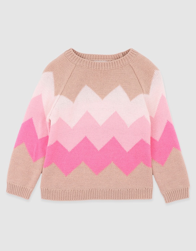 Fox & Finch - Winter Vacay Zigzag Knit Jumper 3-7 Yrs