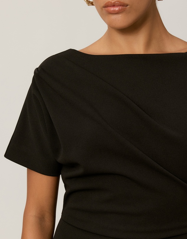 Tussah - Cindy Crepe Tuck Midi Dress