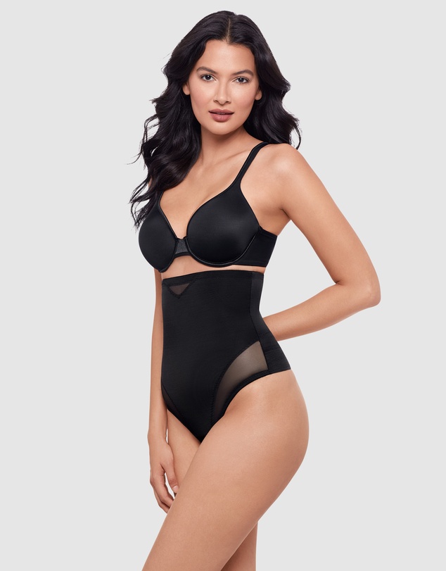 Miraclesuit Shapewear - Sexy Sheer Shaping High Waist Thong