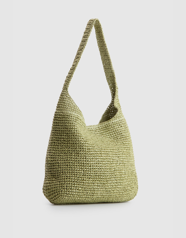AYA - Fallon Straw Large Shoulder Bag