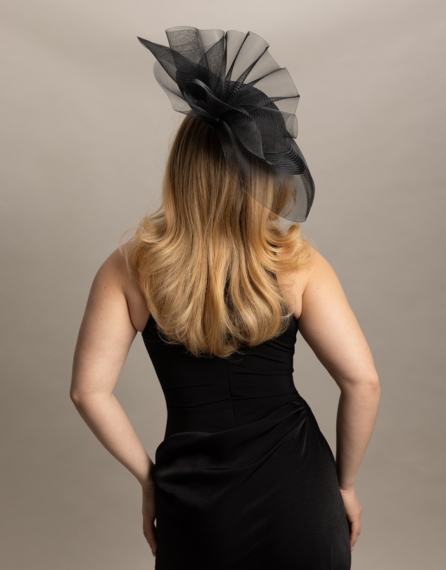 Morgan & Taylor - Julia Fascinator in Black