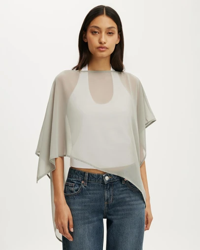 Cotton On - Chiffon Poncho