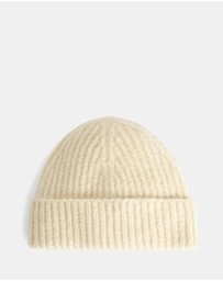 COS - Space-Dyed Brushed Wool-Blend Beanie