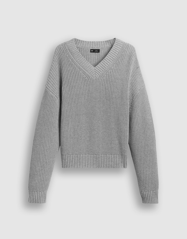 GAP - Cotton Shaker V-Neck Pullover