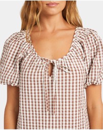Roxy - Womens Delilah Check Mini Dress