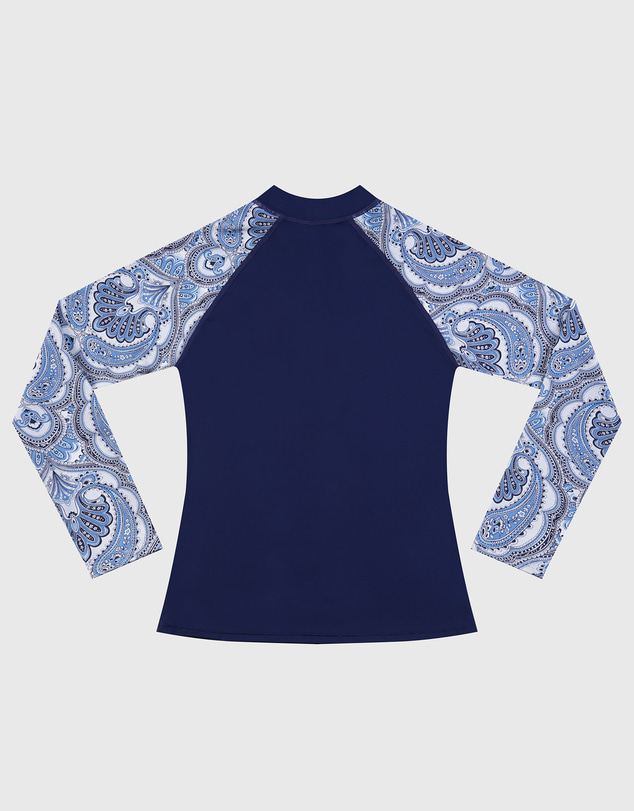 Aqua Blu Kids - Baroque Long Sleeve Rash Vest - Teens