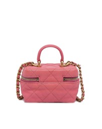 Pre-Loved by Azura Reborn - Pre-Loved chanel Mini Vanity Case Quilted Leather
